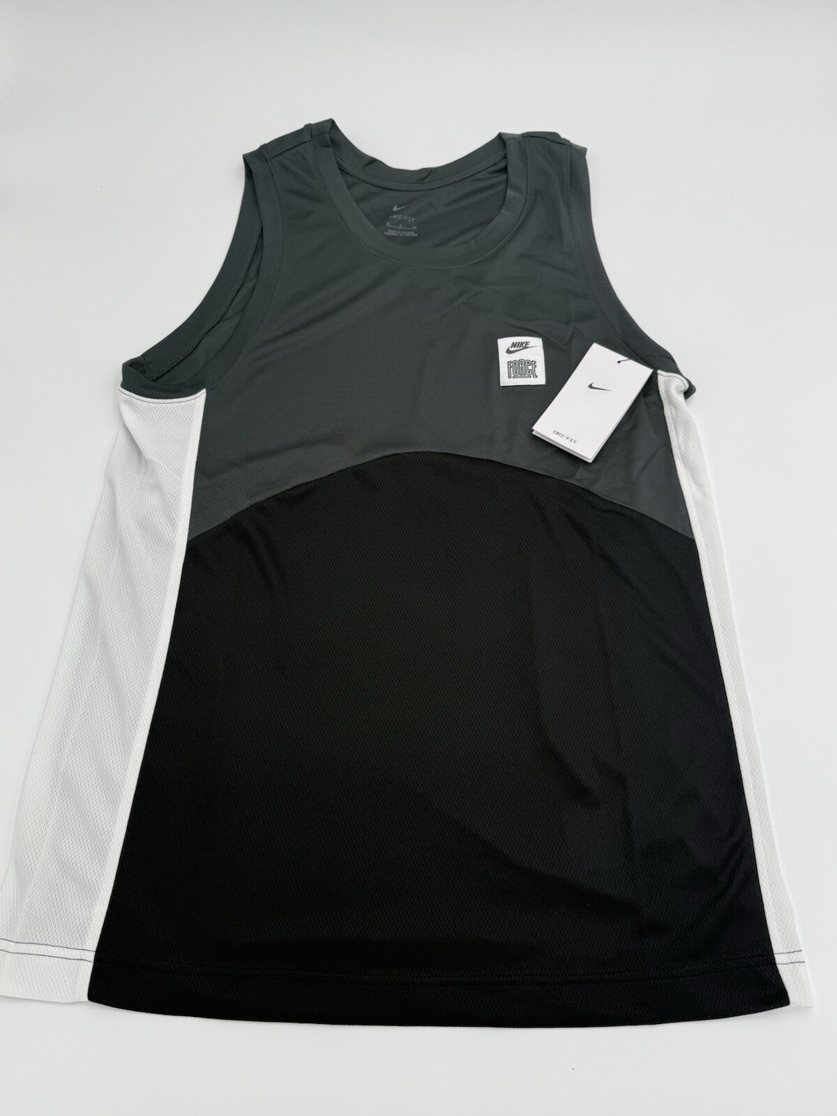 Size Small - Nike Starting 5 Dri-FIT Basketball Jersey Gray Blk White DQ5828-070 gallery