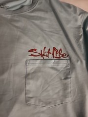 Salt Life Lt Blue Heather -Moisture Wicking Fabric