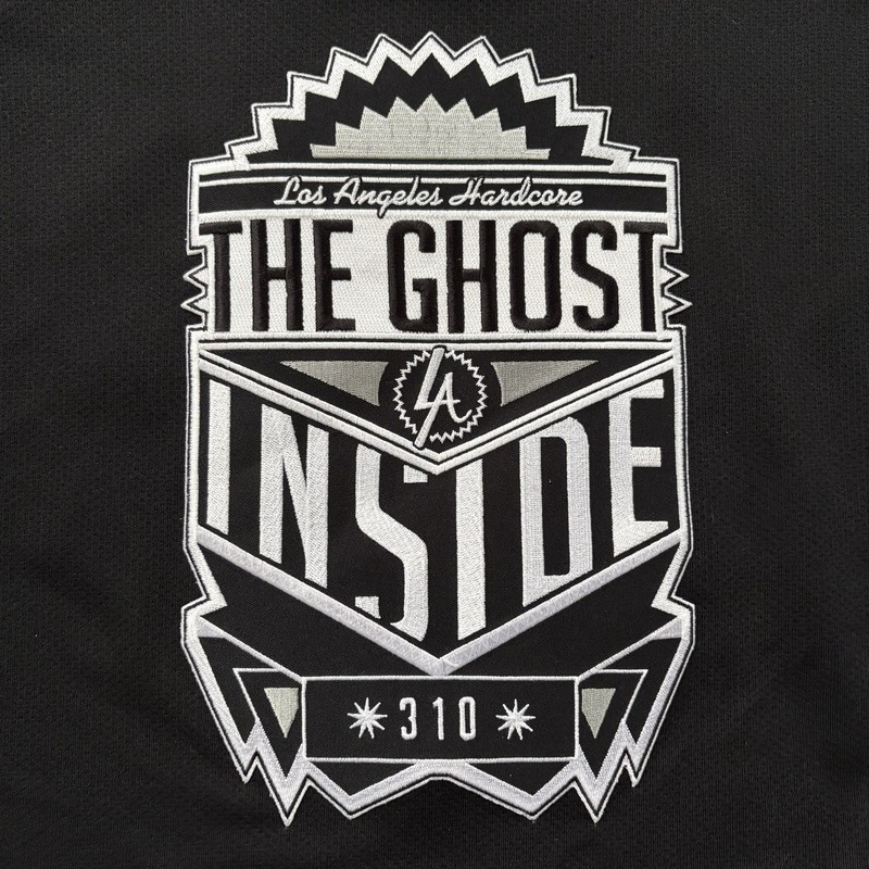 The Ghost Inside Hockey Jersey Size Large #99 Los Angeles Hardcore Black RARE gallery