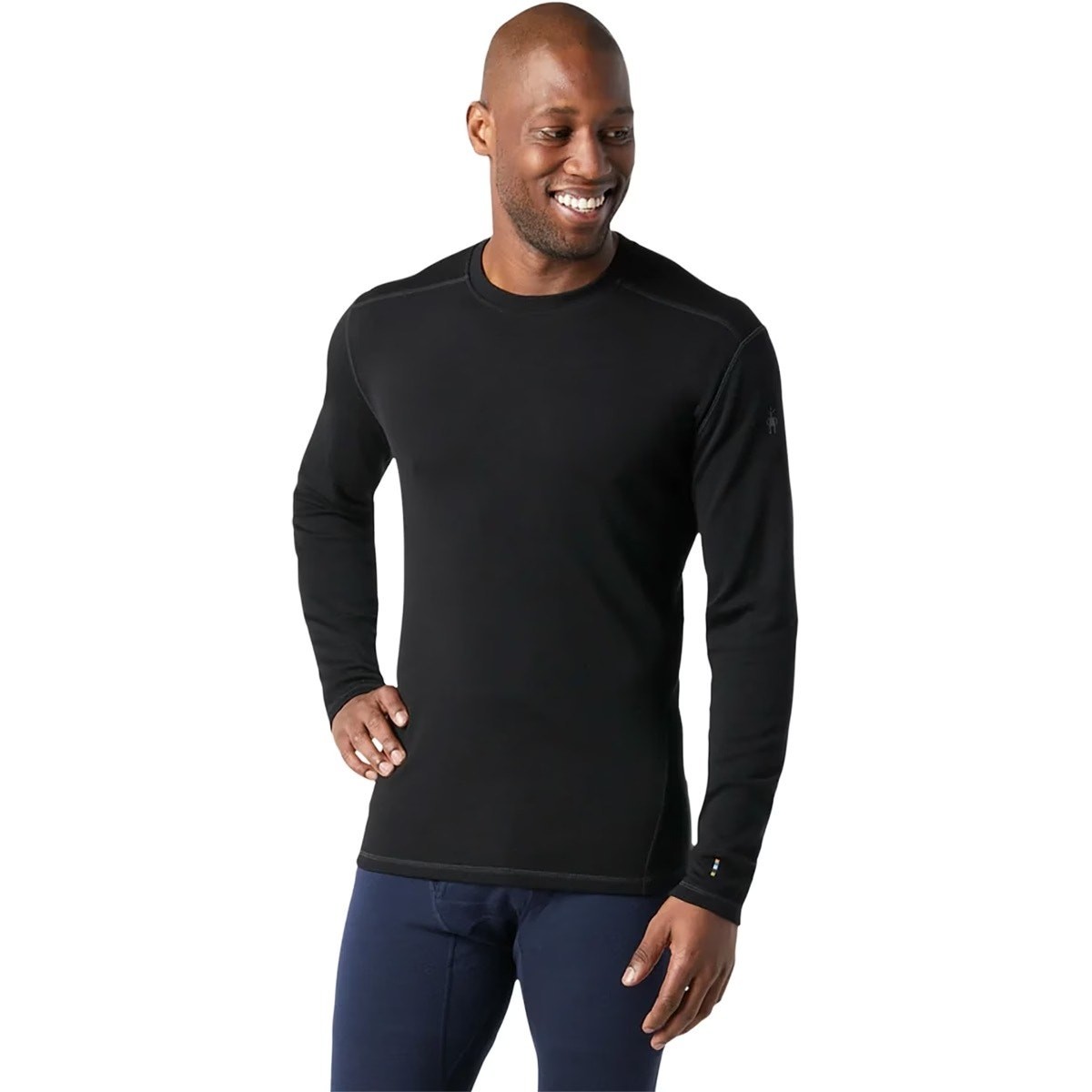 Smartwool Men's Medium Black Merino Wool 250 Baselayer Crew Neck T Shirt S8-17 gallery