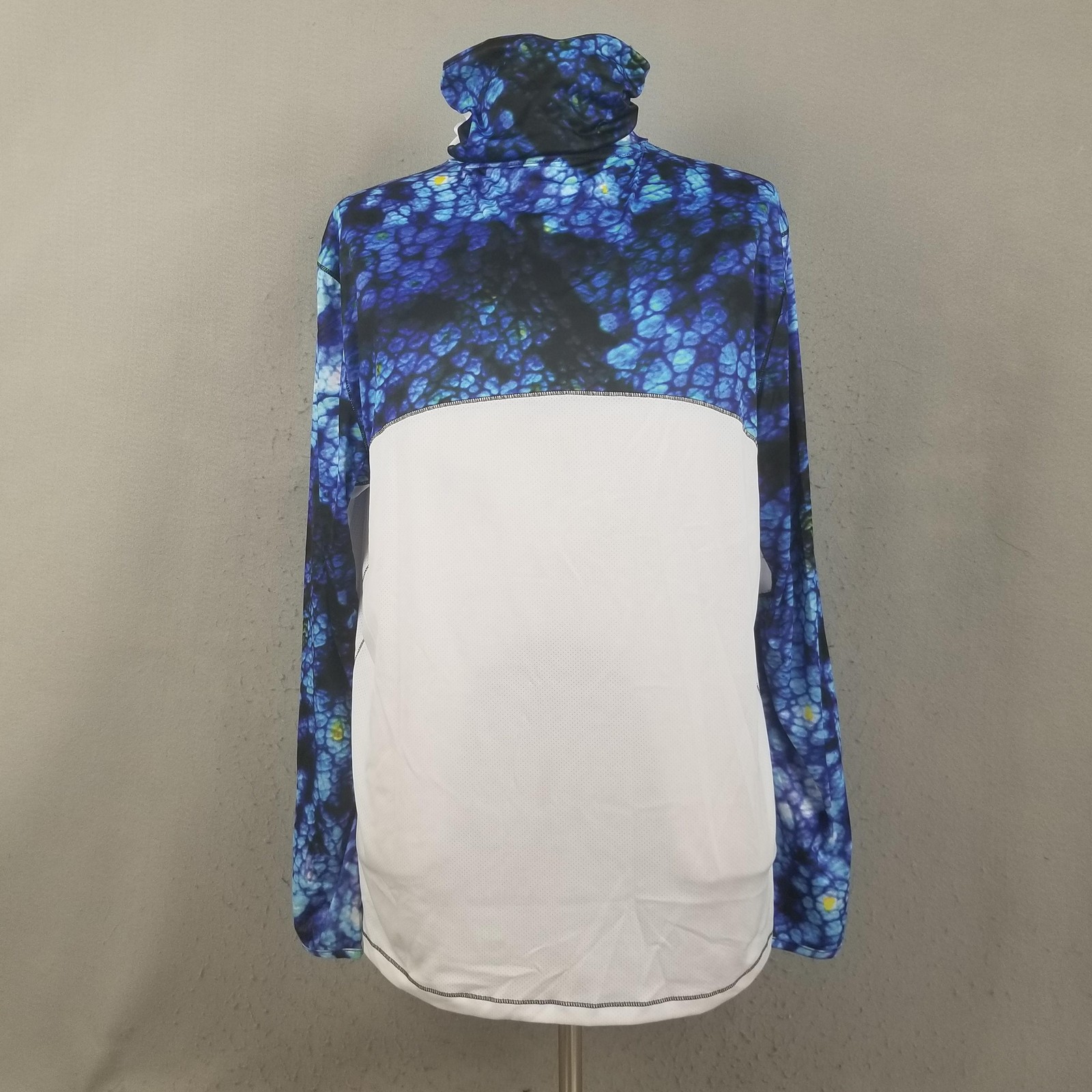 Reel Legends Shirt Mens XL Blue White Long Sleeve Fishing Gaiter REEL-TEC gallery
