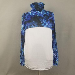 Reel Legends Shirt Mens XL Blue White Long Sleeve Fishing Gaiter REEL-TEC