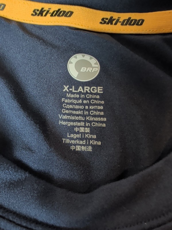 Ski-Doo Men's Performance Long Sleeve Tee Medium XL UV Protection UPF 30 gallery