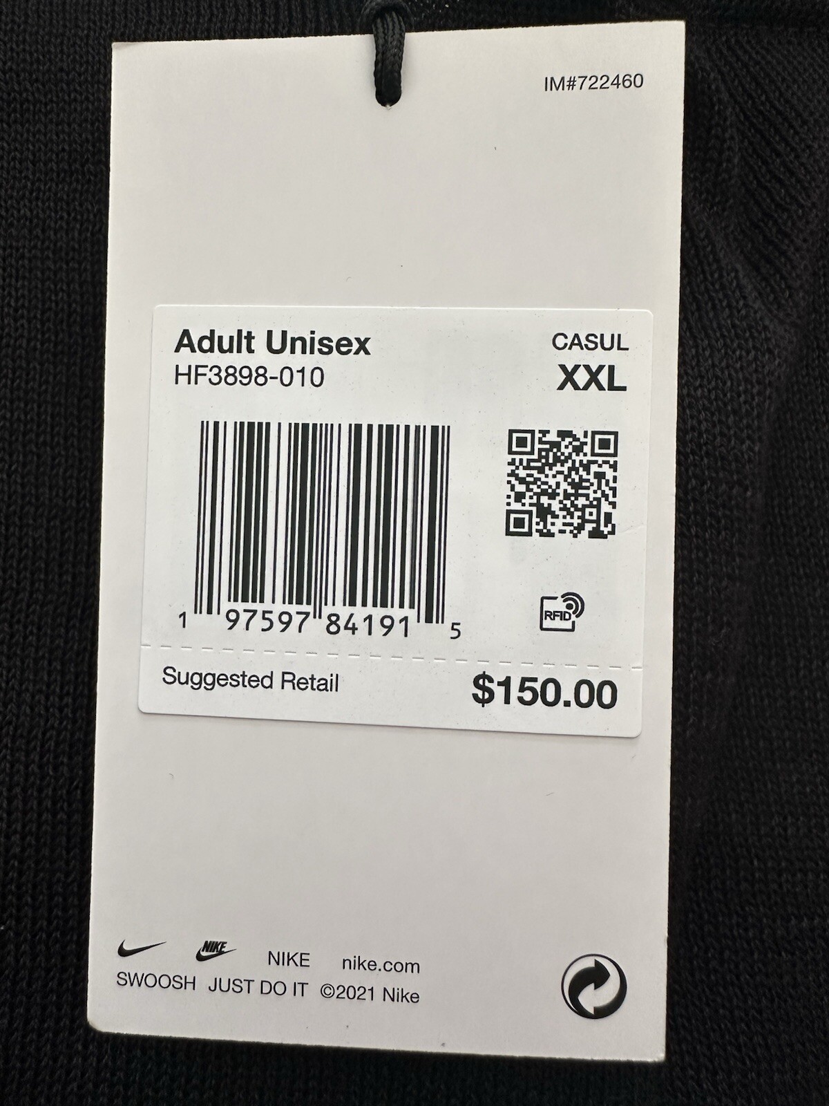 Size XXL - Nike x Stussy Long Sleeve Knit Jersey Black SS24 BRAND NEW gallery