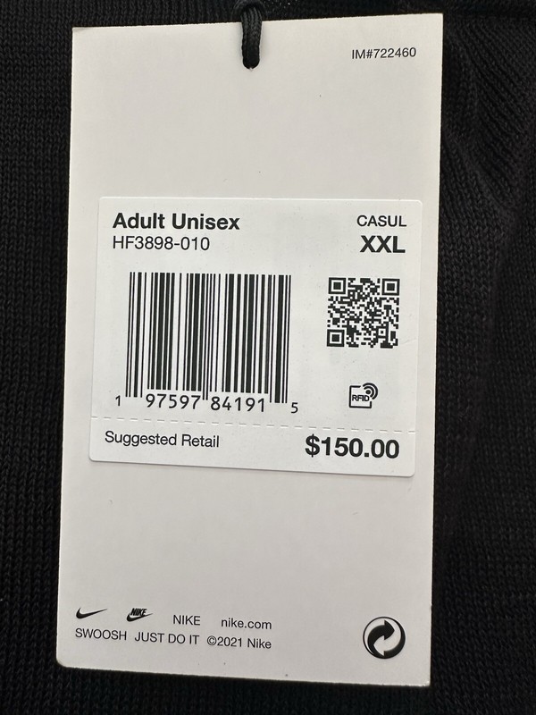 Size XXL - Nike x Stussy Long Sleeve Knit Jersey Black SS24 BRAND NEW gallery