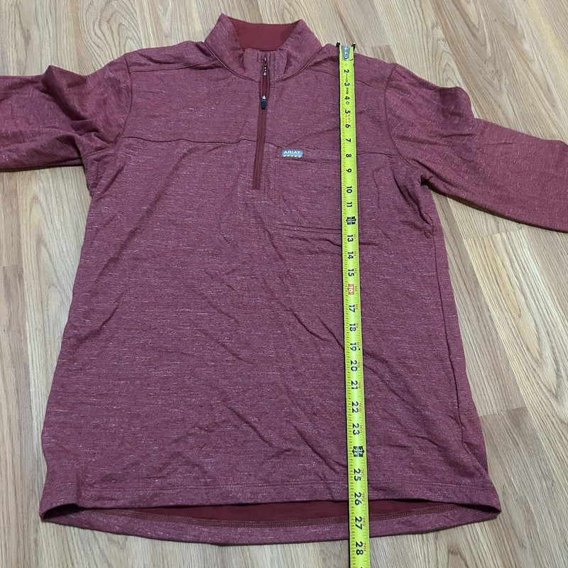 Ariat Rebar Pullover Medium Red Quarter Zip Long Sleeve Work Shirt Outdoor gallery