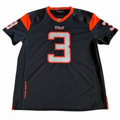 Polo Sport Ralph Lauren Mens Football Jersey #3 Sz M Black Orange Rare NEW NWOT