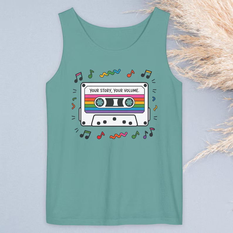 Retro Music Cassette Tank Top Vintage 80s 90s Style Apparel gallery
