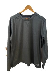 Men’s Rugged Elements Durable Utility Grey Fleece Long Sleeve Shirt