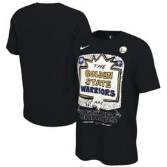 Nike Golden State Warriors 2022 NBA Champs Black T Shirt Game Over Mens Size L