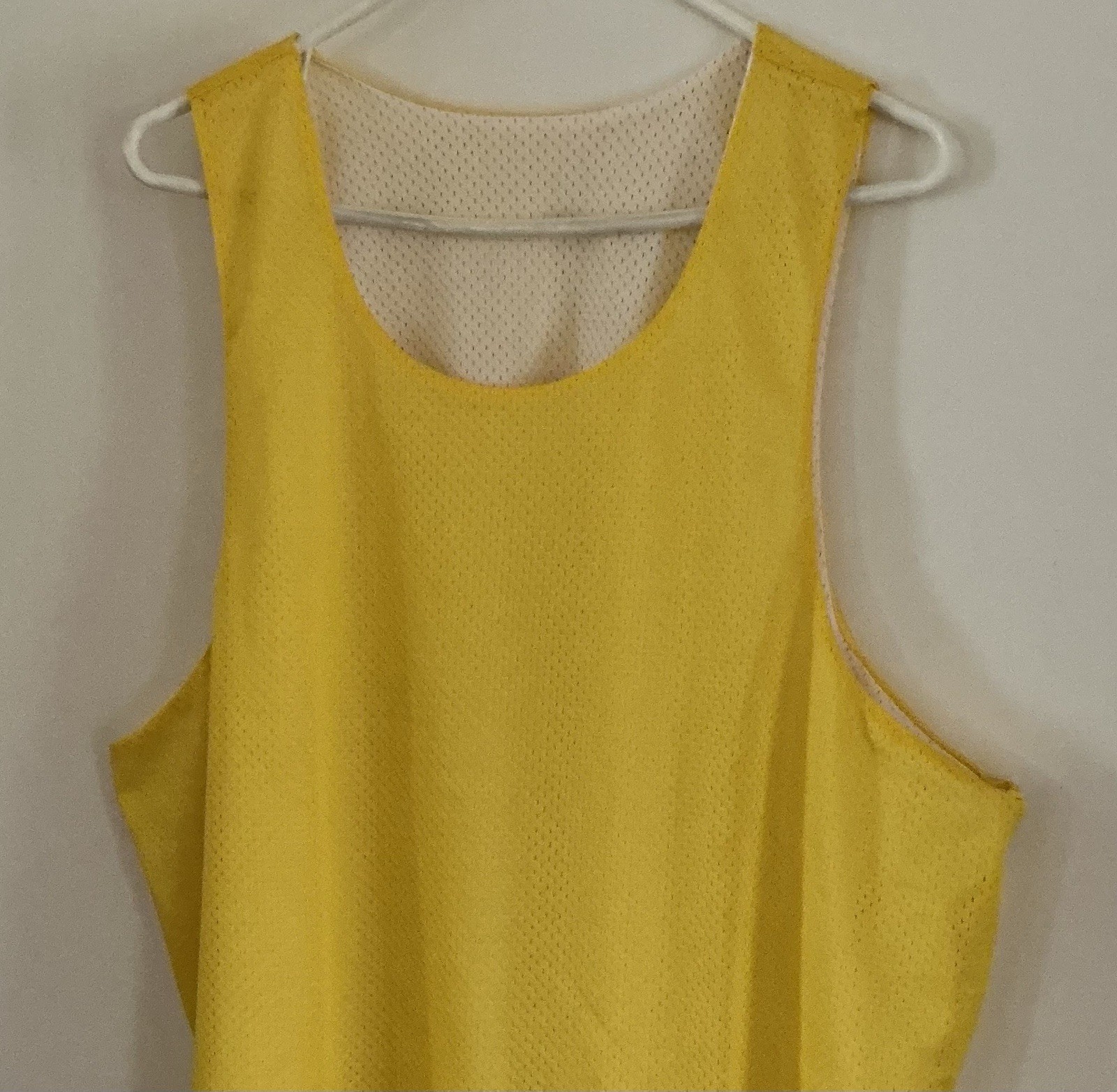 Men’s Reversible Tank Top - Yellow/White - Alleson Athletic - Size L/XL - New gallery