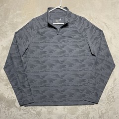 Johnnie-O Performance 1/4 Zip Men’s Medium Talbert Thunder Gray Camo