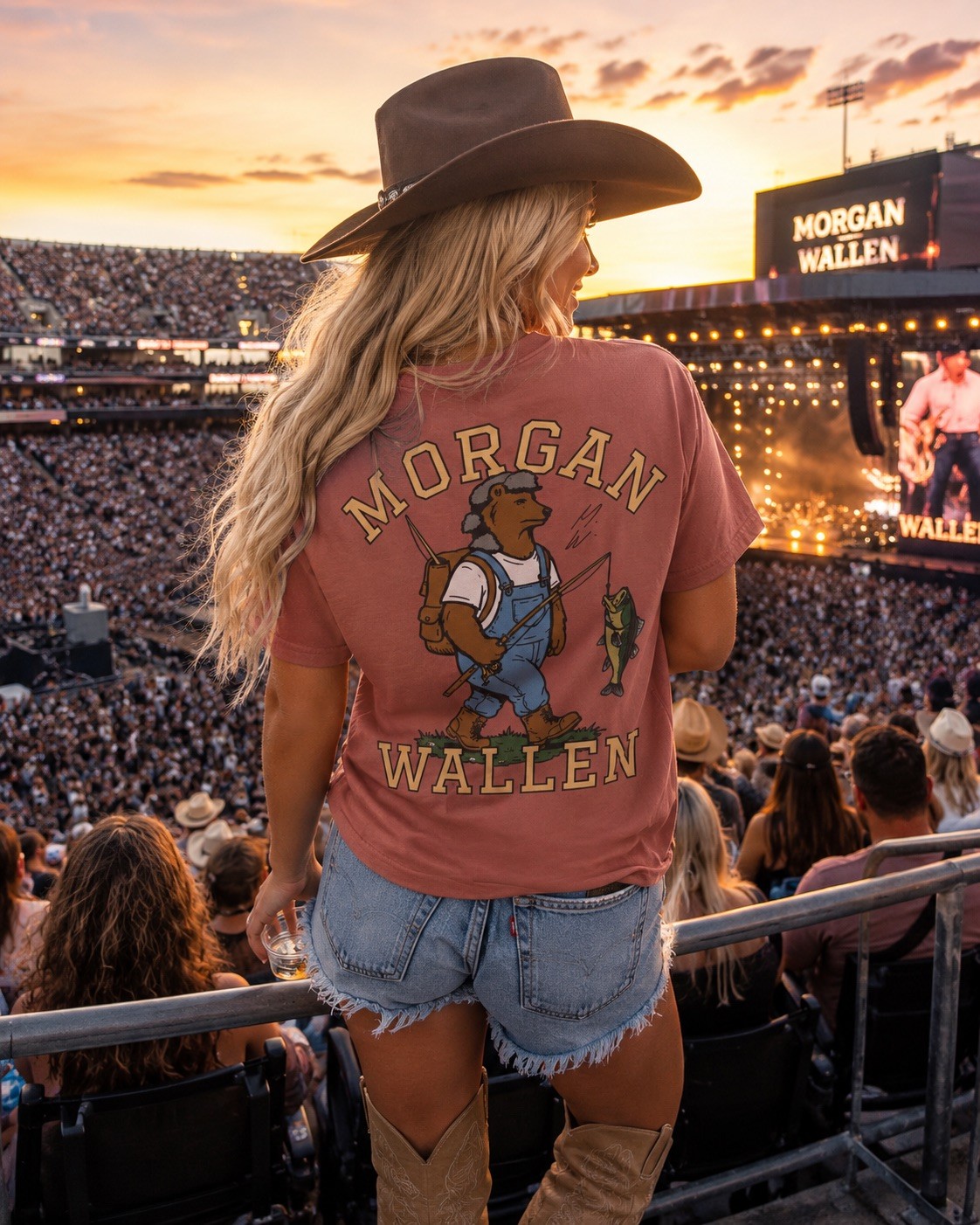 Morgan Wallen Outdoor Collection Logo on Medium-2XL T-shirt gallery