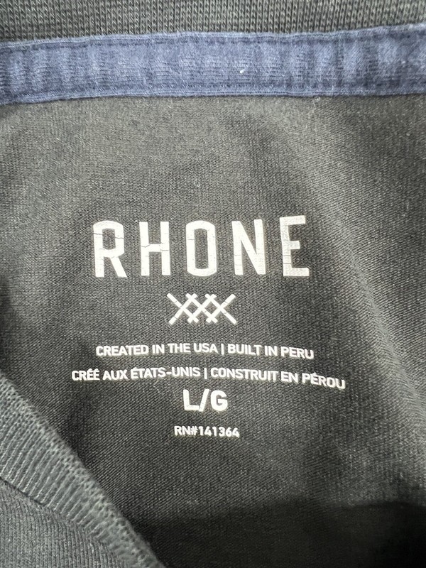 Rhone Equinox Reign T-Shirt Mens Size Large Short Sleeve Organic Pima Cotton gallery