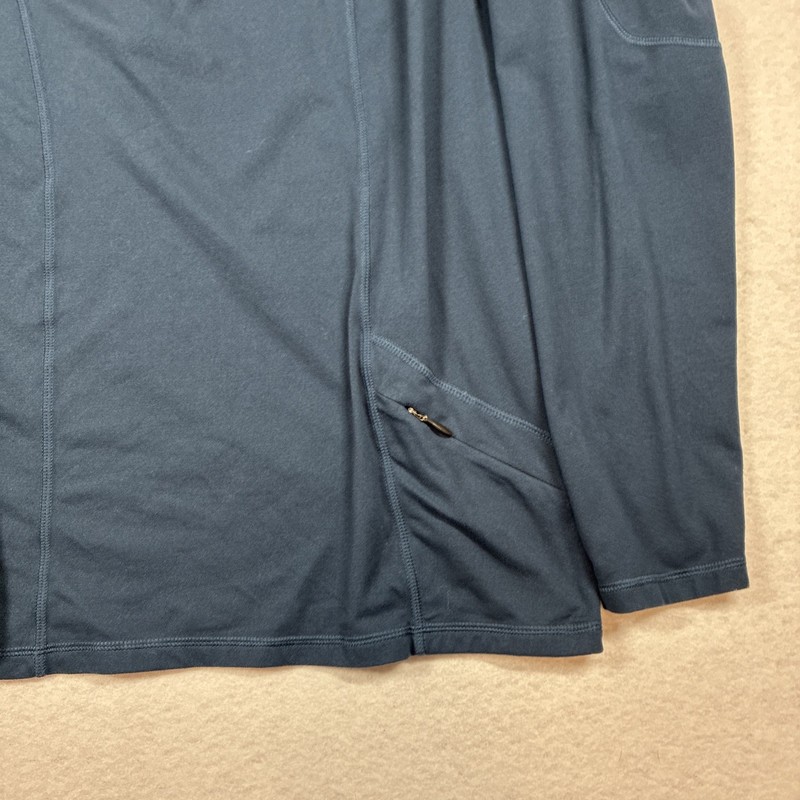 Mountain Hardwear Navy Quarter Zip Long Sleeve Pullover Top Mens M Lightweight gallery