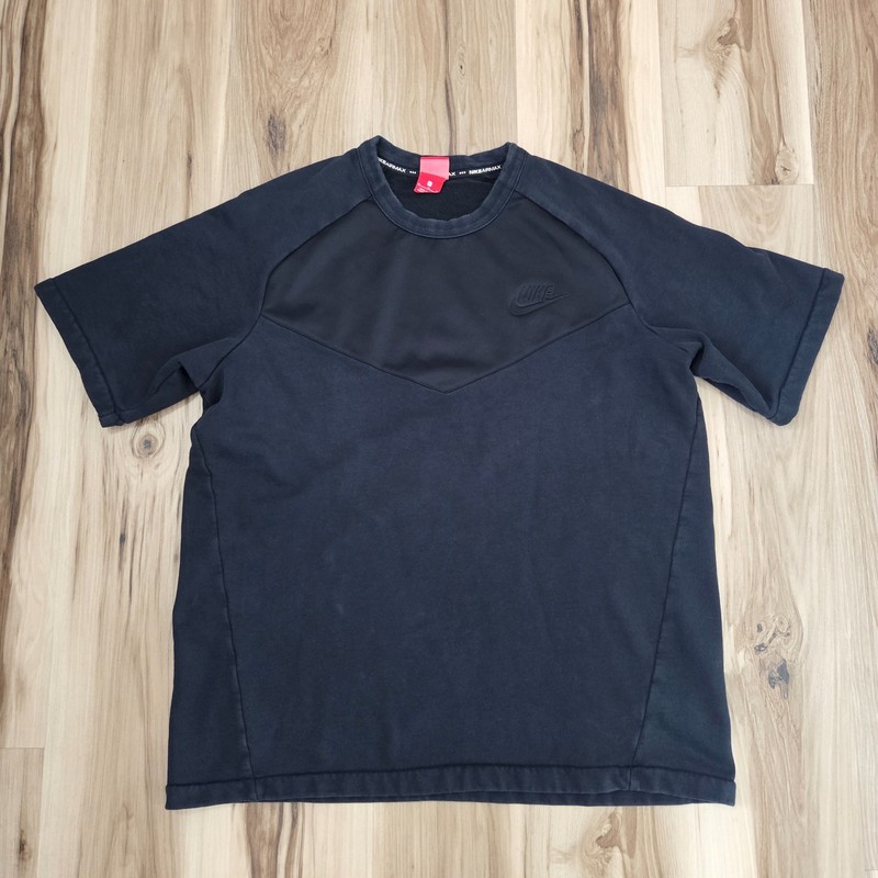 Nike KOSZULKA Top Air MAX Shirt Mens XL Short Sleeve French Terry Black 886926 gallery