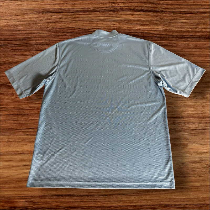 Greg Norman Play Dry Short Sleeve Performance Tee T Shirt Mens L Golf Light Blue gallery