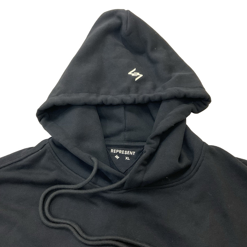 Represent 247 Black Sleeveless Oversized Men’s Hoodie XL Graphic on Back ~ NWT gallery
