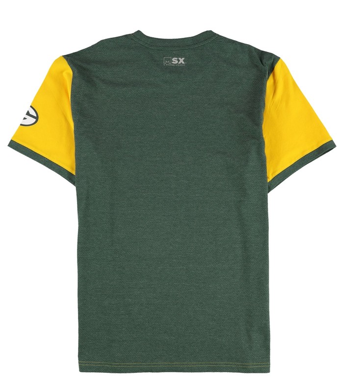 MSX Mens Packers Graphic T-Shirt, Yellow, Large gallery