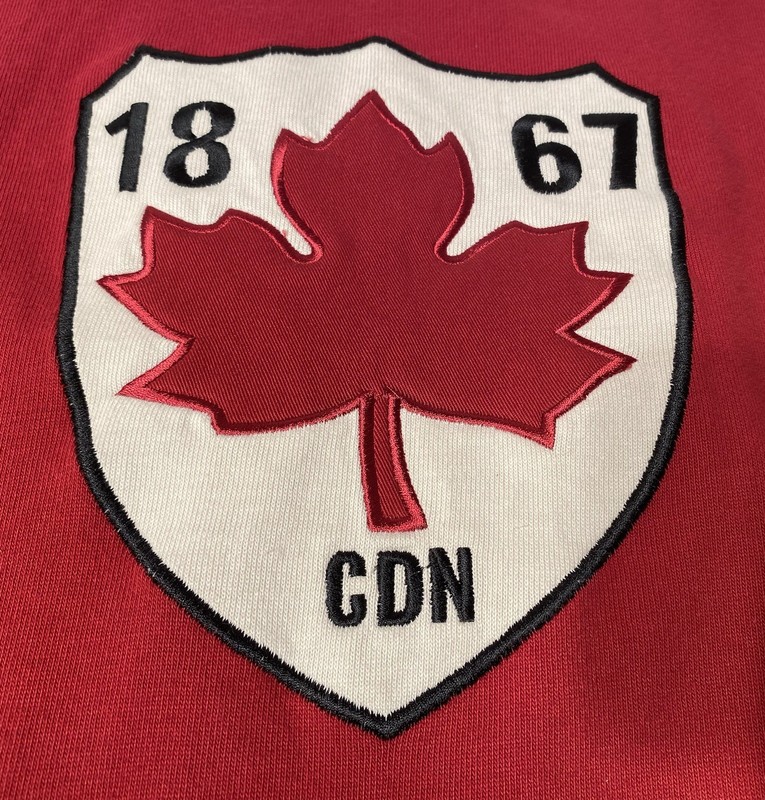 Vintage Mondetta Sport Canada Special Edition Jersey Men’s Sz XL Red Black 1867 gallery