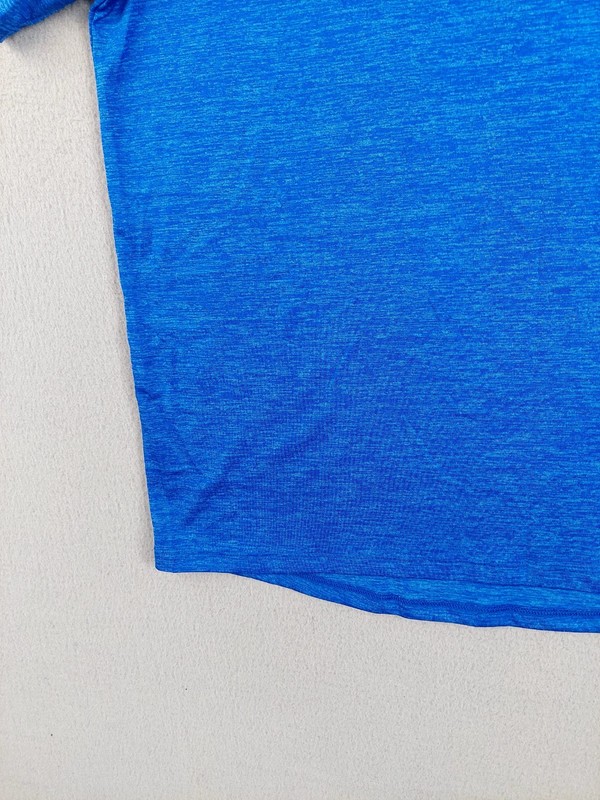 Under Armour Men Athletic T Shirt M Blue Logo Moisture Wicking Tech Tee Training gallery