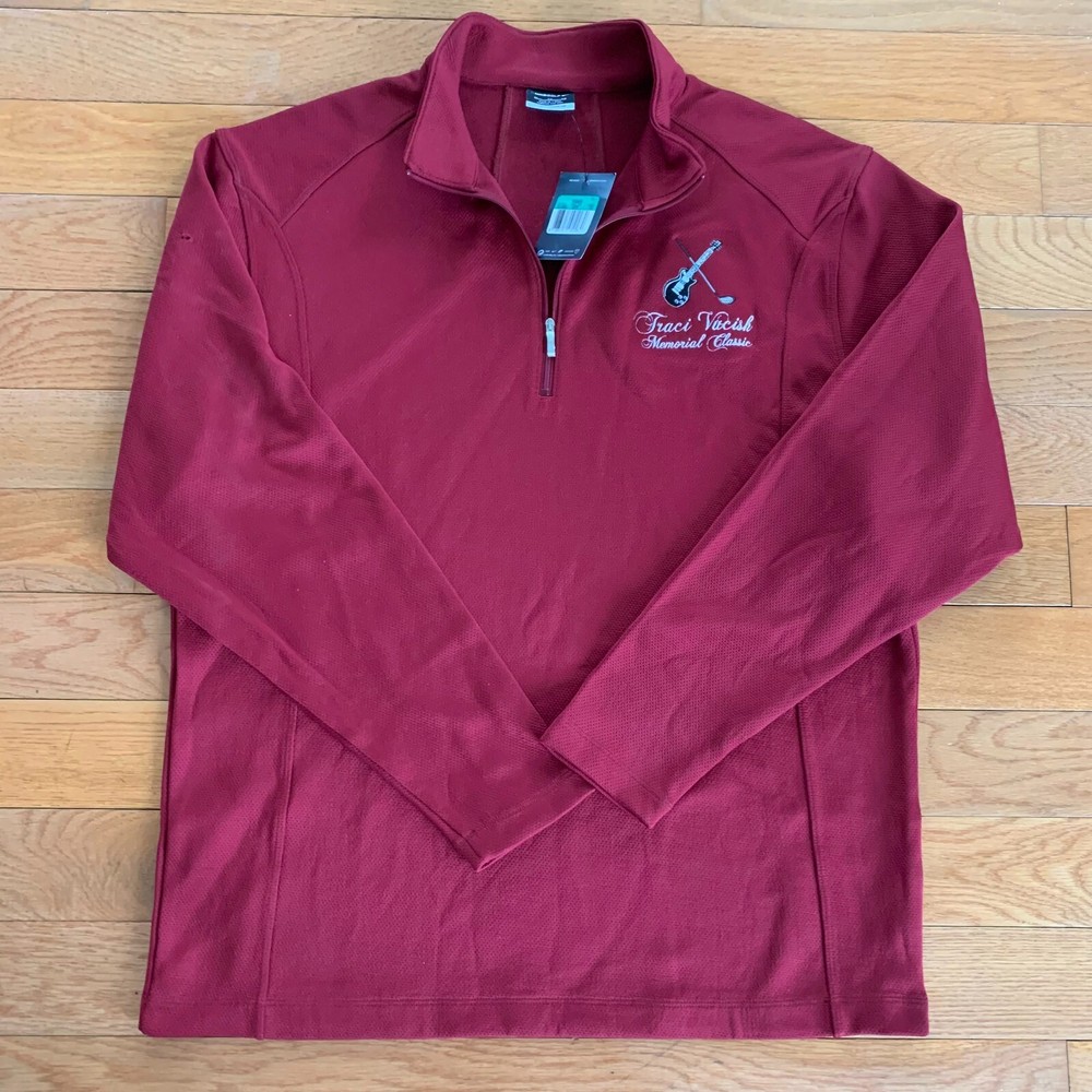 Nike Golf 1/4 Zip Pullover Men's XL 400099 NWT DEFECT Shondell's Golf Classic