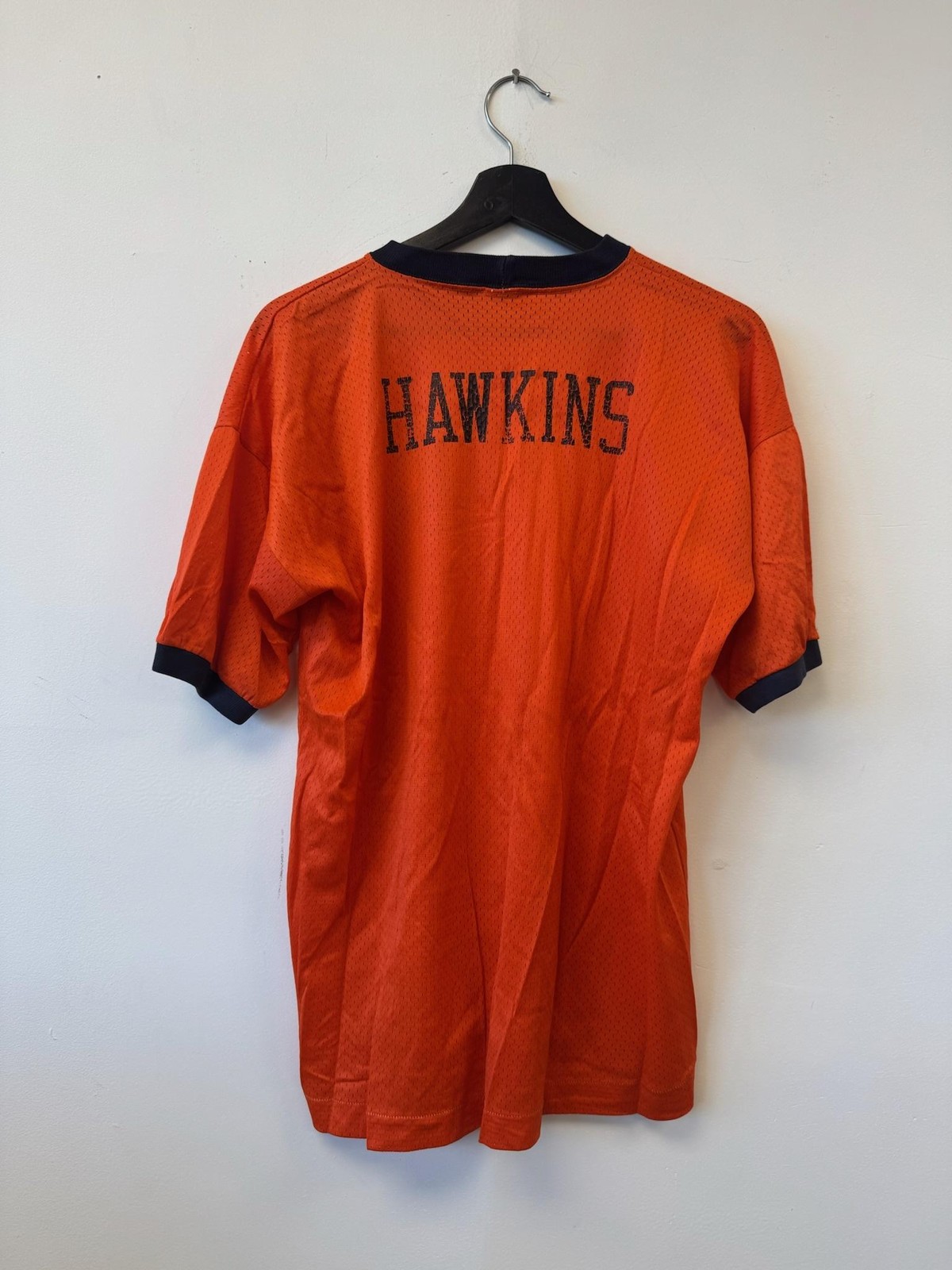 Vintage Champion Shirt Mens 44 Orange Mesh Freeport Wrestling Jersey 70s Hawkins gallery