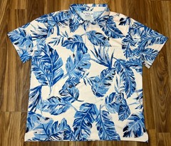 Under Armor Leafy Blue Pink The Play Off Polo Short Sleeve Collared Size 2XL
