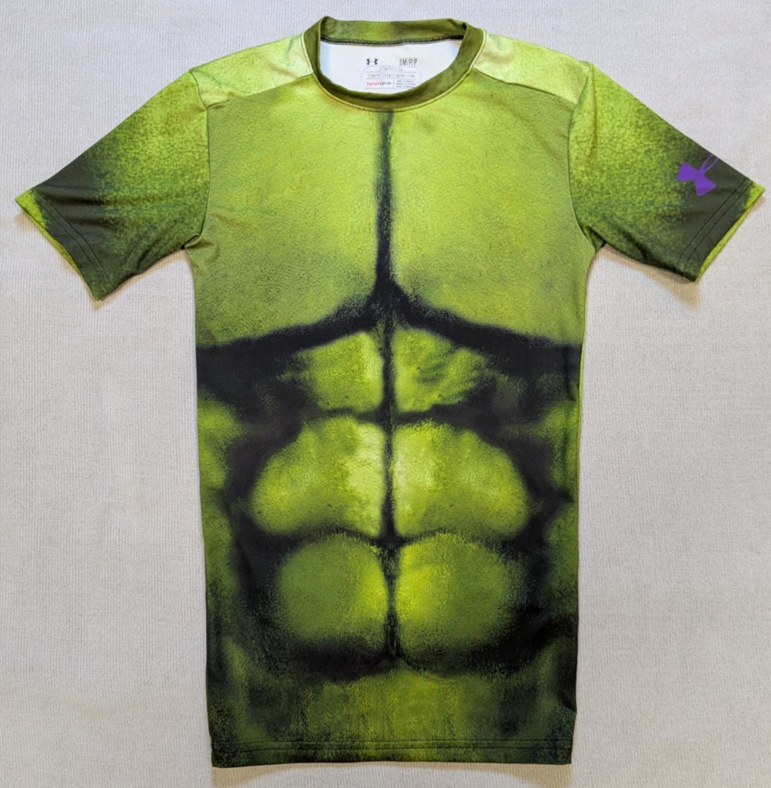 Under Armour Compression Shirt Mens Small Hulk Marvel Avengers Alter Ego Gym gallery