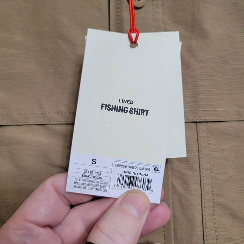 NEW Woolrich x Target Khaki Vented Long Sleeve Fishing Shirt Outdoor Mens S gallery