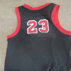 Jordan Breathable Mesh Basketball Jersey Tank Top Black/Red #23 Men’s Size P