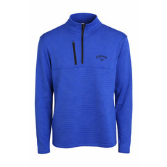 Callaway Golf Blue Quarter Zip Pullover Performance Stretch Active Layer Large