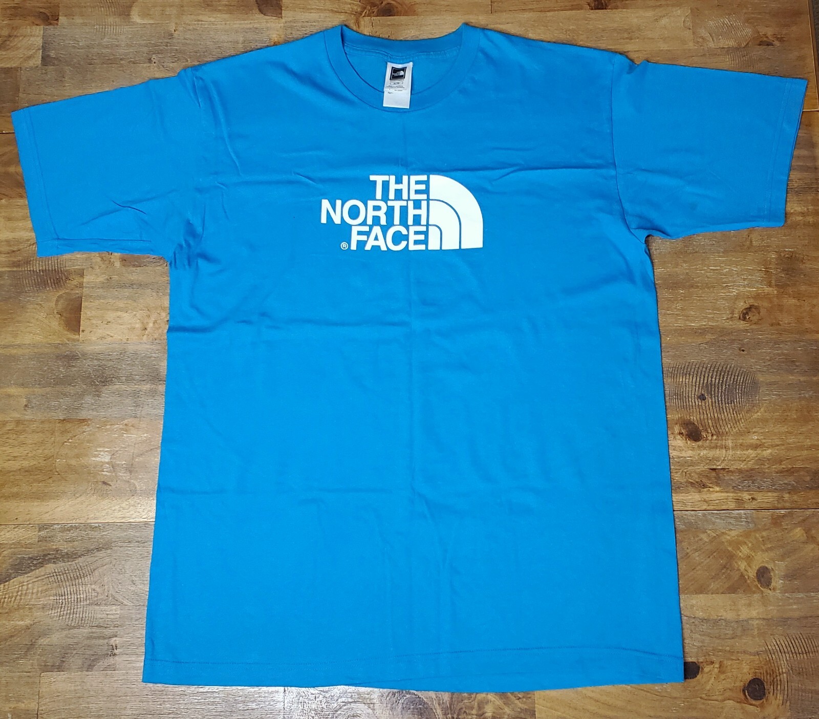 Vintage Men's The North Face OG Graphic Half Dome Logo Blue Shirt Size XL gallery