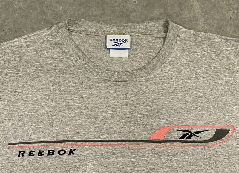 Men’s VTG Reebok Gym Training Fitness Gray T-Shirt Adult Size X-Large gallery