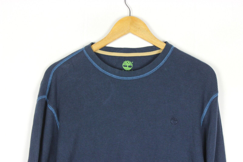 TIMBERLAND Men's Activewear Size M Blue Cotton Pullover 100% Cotton gallery