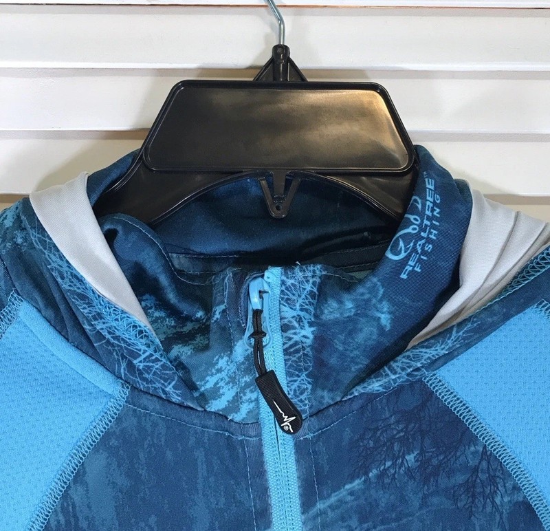 Habit UPF 40+ UV Protection Layer Mens Size M Rash Guard L/S Hooded Performance gallery