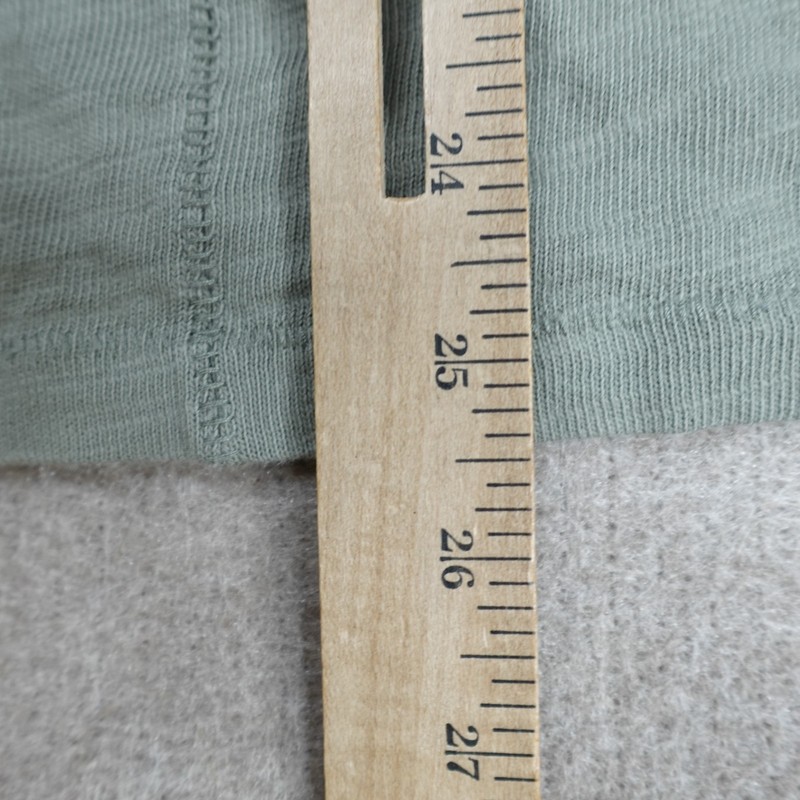 Rag & Bone Mens Shirt Medium Green Henley Cotton gallery