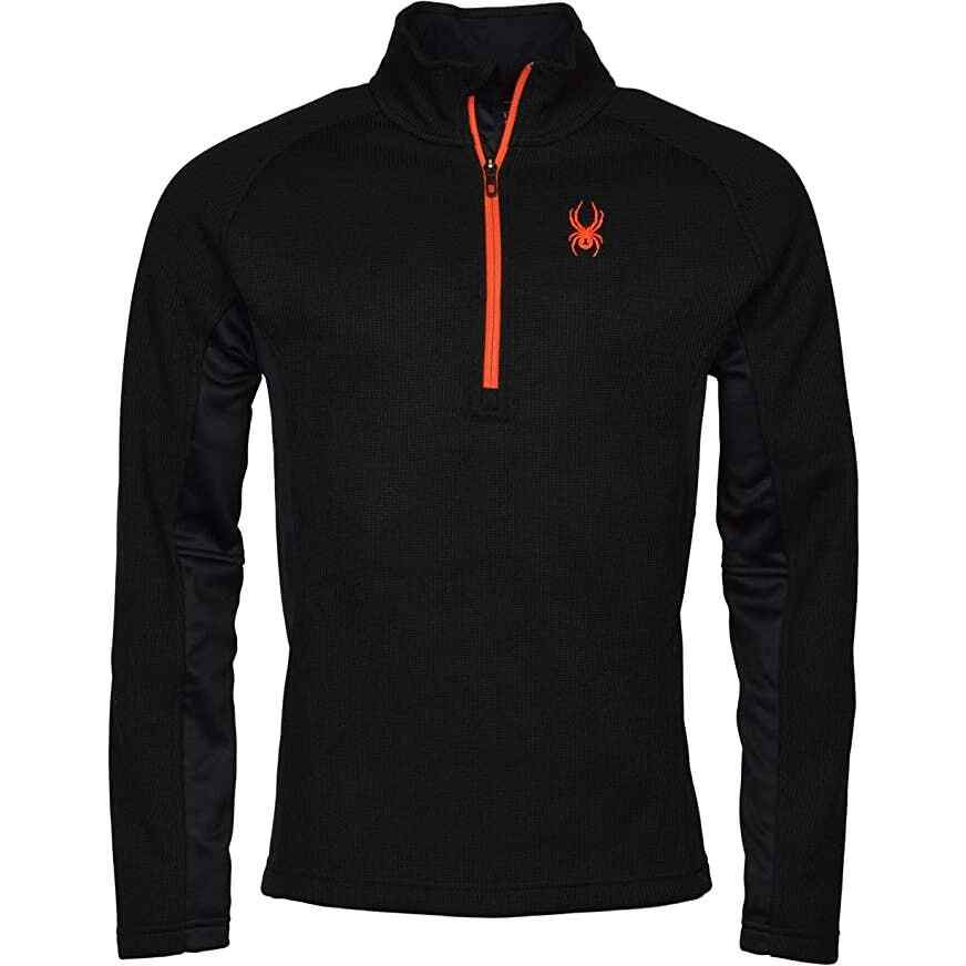 Spyder Outbound 1/4 Zip Black Fleece Lined Pullover Jacket M gallery