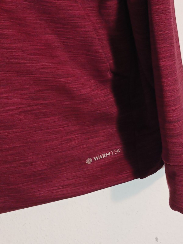 Tek Gear Warm Tek RN73277 Fleece XXL 2XL Marron/red Pullover Front Pocket Soft gallery