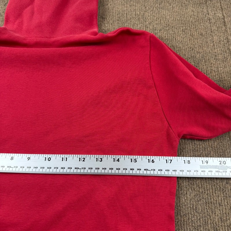 Vintage Skyr Skiwear Men's Med Turtleneck Sweater Red Cotton Made In U.S.A Read gallery