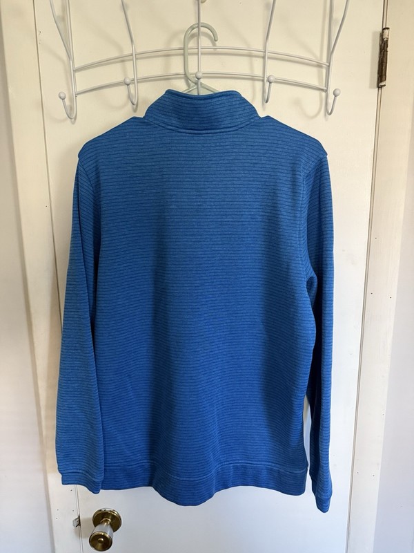 Urban Frontier Men’s 1/4 Zip Pullover Blue Long Sleeve Textured Shirt L gallery