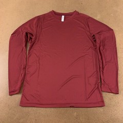 TEAM 365 Men’s Size Small Sport Maroon Long Sleeve Zone Performance T-Shirt TT11