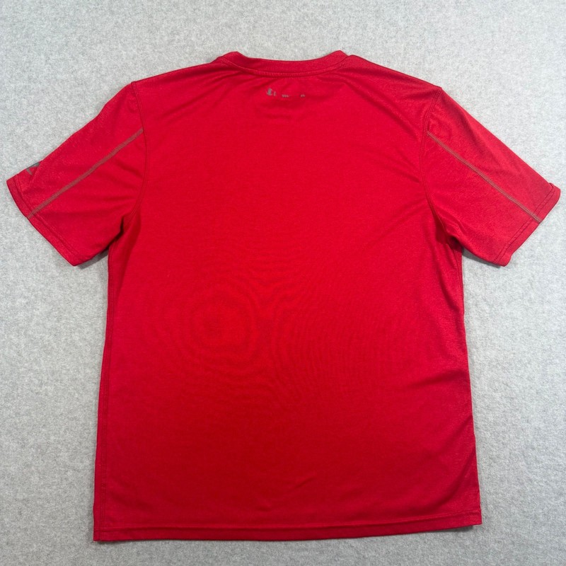 Champion Vapor Powertrain Mens T-Shirt M Red Athletic Short Sleeve Polyester gallery