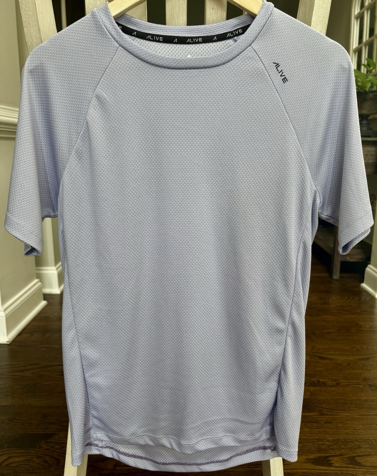 AL1VE Men's S Qwick-Dry Athletic T-Shirt Textured Performance Mesh Gym Top gallery