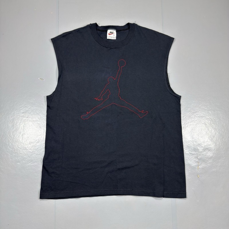 Vintage Nike Air Jordan Sleeveless Shirt 2pc Bundle 90s Y2K Jumpman 23 USA Large gallery