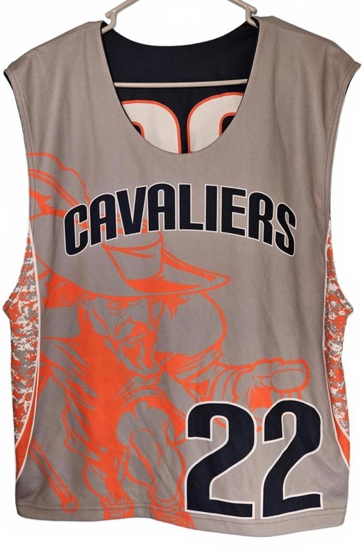 Cleveland Cavaliers Reversible Basketball Jersey #22 Blue Gray Size L/XL NBA gallery