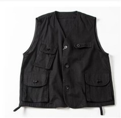 Pocket Sleeveless Men Waistcoat Gilet Cargo Vest Jacket Military Casual Gilet