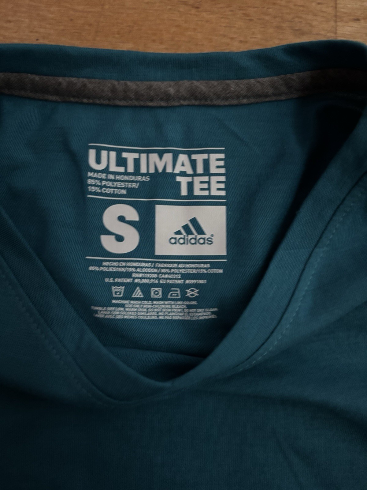 adidas Climalite Ultimate Tee Men’s V-Neck Breathable Athletic Blue S gallery