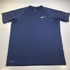 NIKE SWIM DRI FIT UPF 40+ JERSEY TEE T SHIRT Sz Mens M Blue