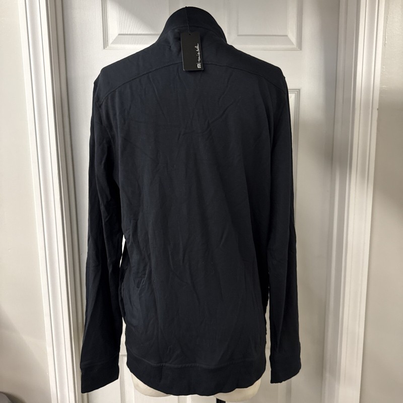 Men's L Travis Matthew NEWPORT Quarter 1/4 Zip Fleece Lined NWT gallery